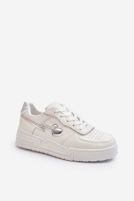 Sneakers tüüpi jalanõud Naiselik platvormiga valget värvi Zeparine