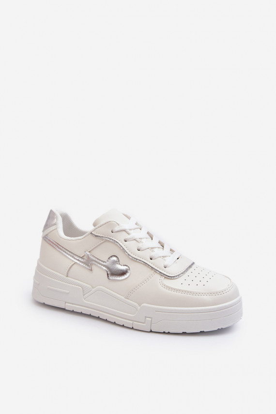 Sneakers tüüpi jalanõud Naiselik platvormiga valget värvi Zeparine