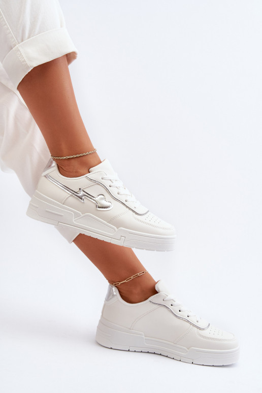 Sneakers tüüpi jalanõud Naiselik platvormiga valget värvi Zeparine