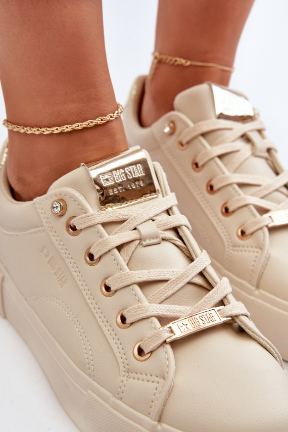 Naiselik Sneakers tüüpi jalanõud Big Star NN274210 beeži värvi