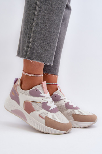 Sneakers tüüpi jalanõud Naiselik platvormiga Violetne värv Lenivia 2