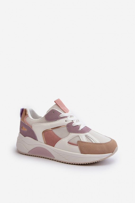 Sneakers tüüpi jalanõud Naiselik platvormiga Violetne värv Lenivia