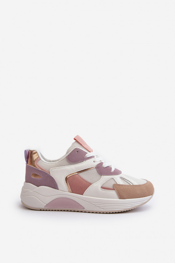 Sneakers tüüpi jalanõud Naiselik platvormiga Violetne värv Lenivia