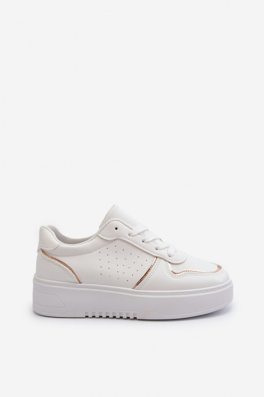 Naiselik Sneakers tüüpi jalanõud platvormiga valget värvi Tessama