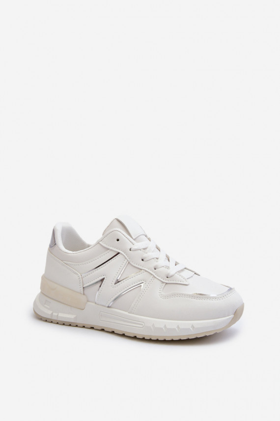 Sneakers tüüpi jalanõud Naiselik eko-nahast valget värvi Kaimans