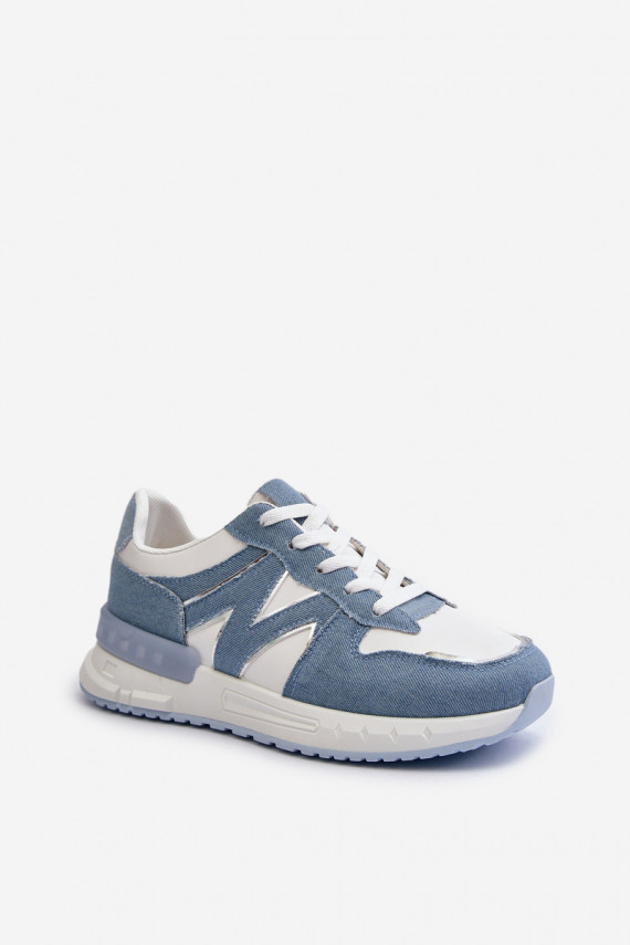 Teksariidest Sneakers tüüpi jalanõud Naiselik eko-nahast Sinist värvi Kaimans