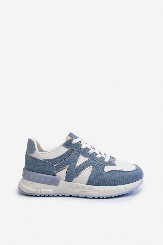 Teksariidest Sneakers tüüpi jalanõud Naiselik eko-nahast Sinist värvi Kaimans