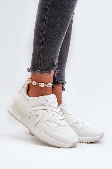 Sneakers tüüpi jalanõud Naiselik eko-nahast valget värvi Vinelli 2