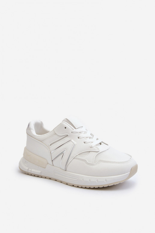 Sneakers tüüpi jalanõud Naiselik eko-nahast valget värvi Vinelli
