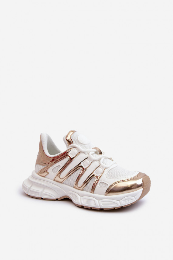 Sneakers tüüpi jalanõud Naiselik Valget-Kuldset värvi Ahmani