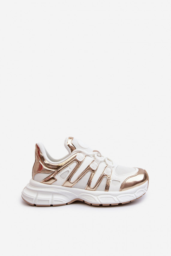 Sneakers tüüpi jalanõud Naiselik Valget-Kuldset värvi Ahmani