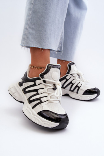 Sneakers tüüpi jalanõud Naiselik Valget-mustad Ahmani
