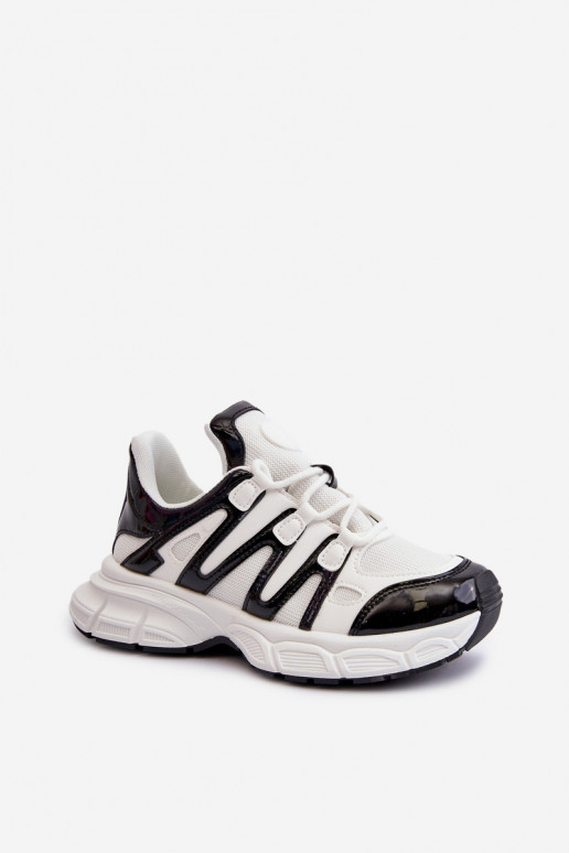 Sneakers tüüpi jalanõud Naiselik Valget-mustad Ahmani