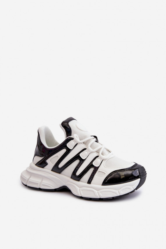 Sneakers tüüpi jalanõud Naiselik Valget-mustad Ahmani