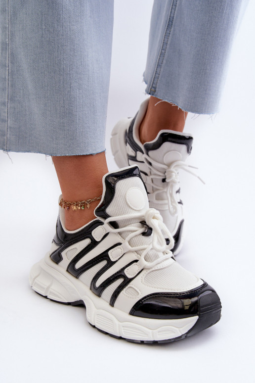 Sneakers tüüpi jalanõud Naiselik Valget-mustad Ahmani