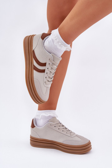 Stiilne Sneakers tüüpi jalanõud platvormiga Halli värvi Doriwa 2