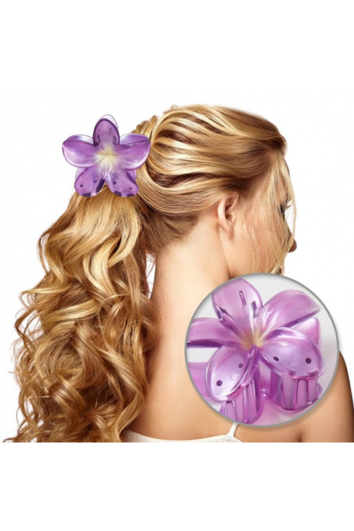 Juuksenõel Barrette XL  OMBRE transparentny  7,5 x 8cm SP397F