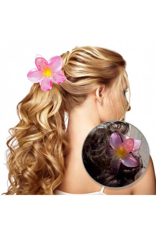 Juuksenõel Barrette XL  OMBRE transparent roosa 7,5 x 8cm SP397R