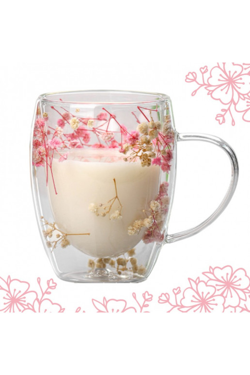 Szklanka termiczna koos ami w środku, gipsówka 300ml 1tk. SZK78