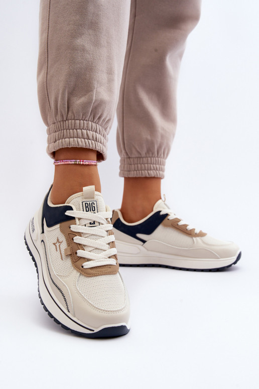Sneakers tüüpi jalanõud Naiselik Big Star NN274A092 beeži värvi