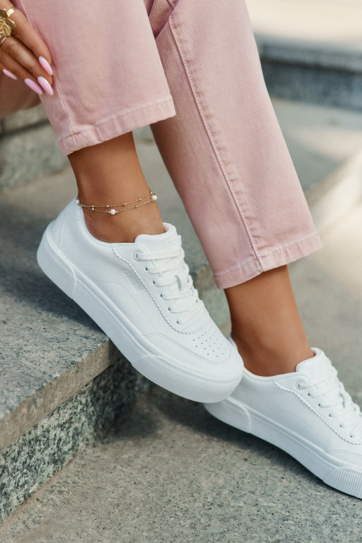 Madal Sneakers tüüpi jalanõud eko-nahast Big Star RR274303 valget värvi