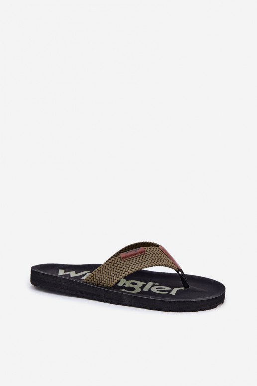 Sussid moodsad varbavahe-sandaalid Mehed WRANGLER ZANE FLIPFLOP MEN LOW 20251044.20251044.57B Rohelist värvi