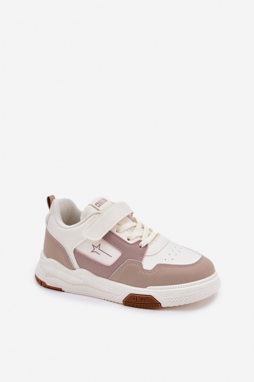 Lihtne Sneakers tüüpi jalanõud Laste jalanõud Big Star RR374055 beeži värvi
