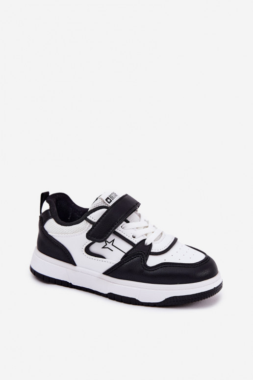 Lihtne Sneakers tüüpi jalanõud Laste jalanõud Big Star RR374052 Valget-mustad