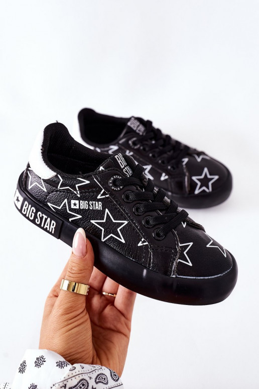 Laste jalanõud Nahk Spordijalatsid BIG STAR II374002 mustad