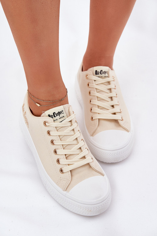 naiste saapad platvormiga Lee Cooper LCW-24-44-2464L beeži värvi
