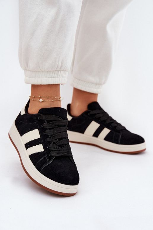 Sneakers tüüpi jalanõud Naiselik Z öko seemisnahastu mustad Arlenina