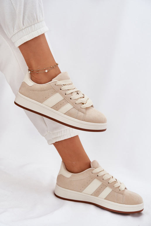 Sneakers tüüpi jalanõud Naiselik Z öko seemisnahastu beeži värvi Arlenina