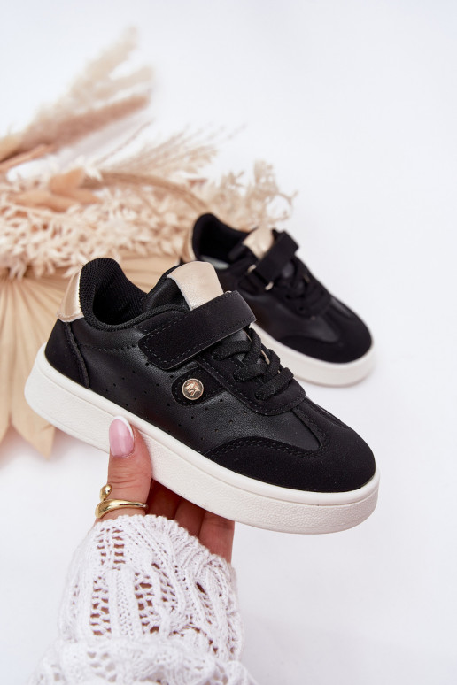 spordijalatsid Sneakers tüüpi jalanõud Laste krõpsudega kinnitatav mustad Zarina