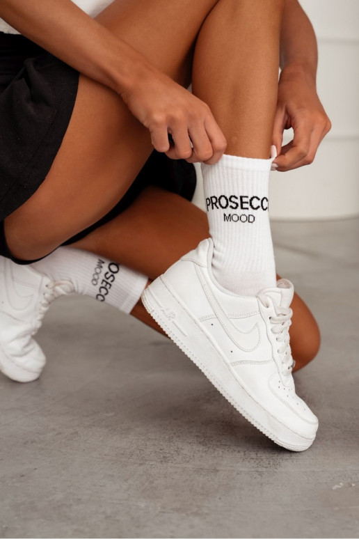 Sokid Naiselik PROSECCO MOOD valget värvi
