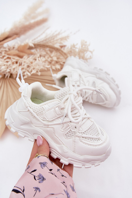 spordijalatsid Sneakers tüüpi jalanõud Laste jalanõud valget värvi Tilvianea