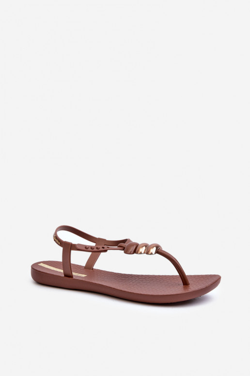 Naiselik Madalad sandaalid moodsad varbavahe-sandaalid 83507 Ipanema Class Blown Up Sandal Fem pruunid värvi