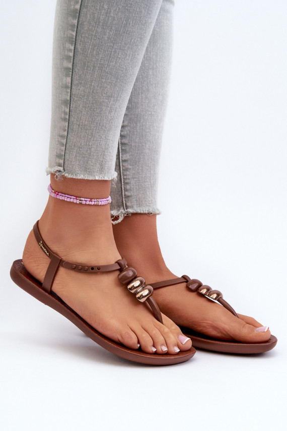Naiselik Madalad sandaalid moodsad varbavahe-sandaalid 83507 Ipanema Class Blown Up Sandal Fem pruunid värvi