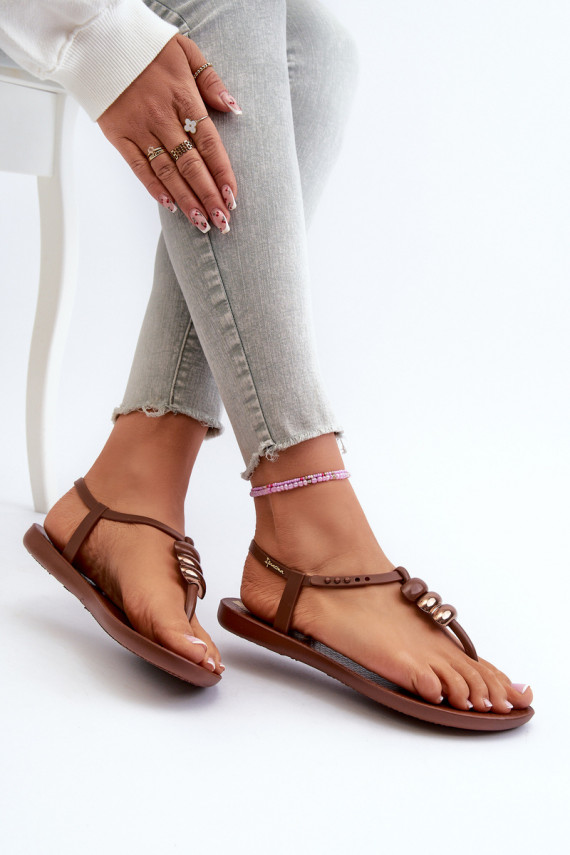 Naiselik Madalad sandaalid moodsad varbavahe-sandaalid 83507 Ipanema Class Blown Up Sandal Fem pruunid värvi