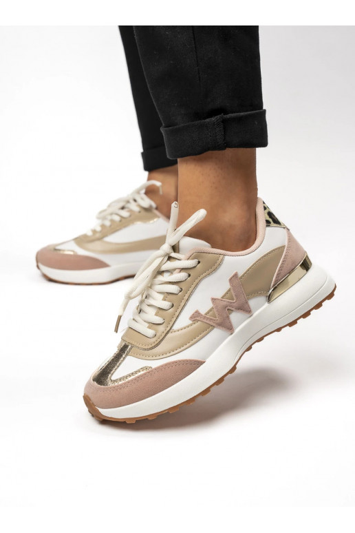 Naiselik Sneakers tüüpi jalanõud WANDA WHITE PINK Stylowy Komfort z Kobiecym Akcentem
