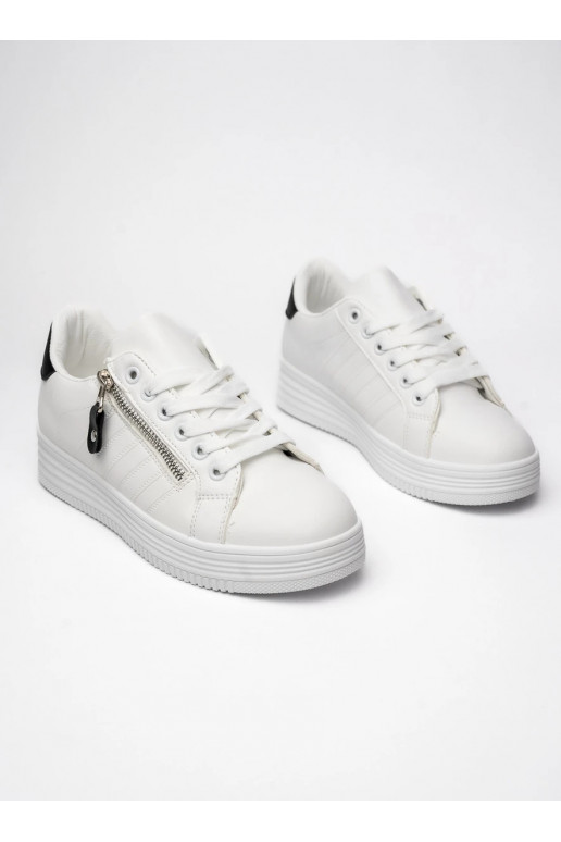 Naiselik Sneakers tüüpi jalanõud ZIPPY WHITE BLACK Nowoczesny Design i Miejski Komfort