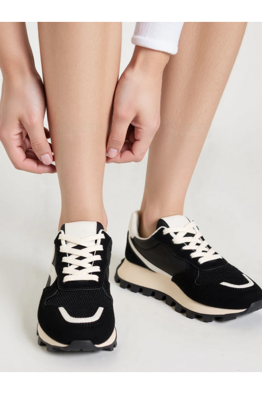 Naiselik Sneakers tüüpi jalanõud RAYA BLACK Kontrast, Dynamika i Styl Miejski