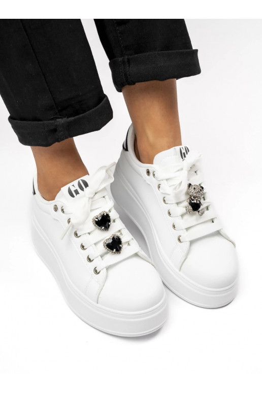 Naiselik Sneakers tüüpi jalanõud GLAM BEAR White/Black