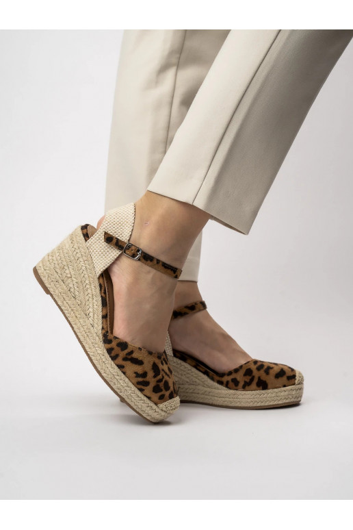 Naiselik espadrillid platvormiga WILD ELEGANCE LEOPARD