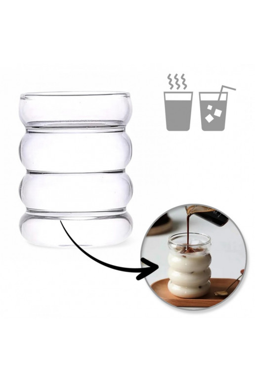 Szklanka 350ml Bubble 1 tk. do kawy latte long drinków SZK37POJ