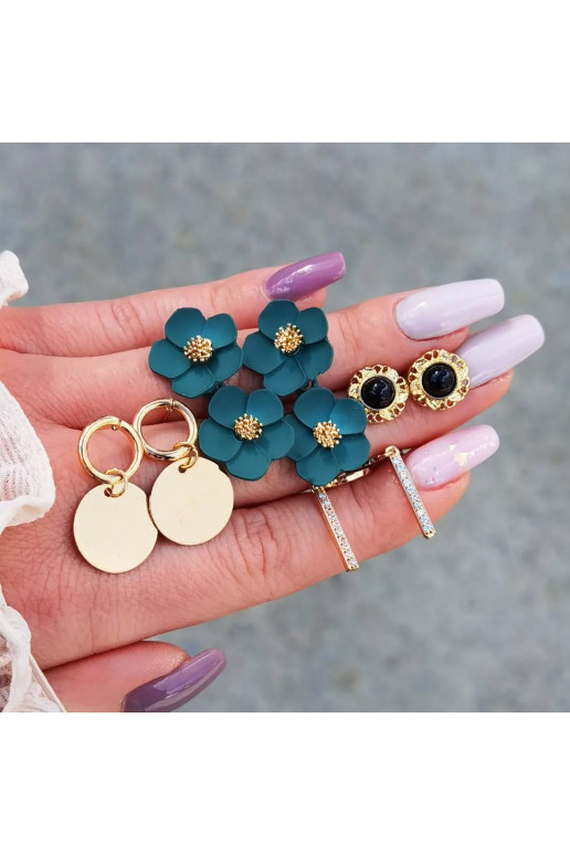 Kõrvarõngad  koos czarnym oczkiem