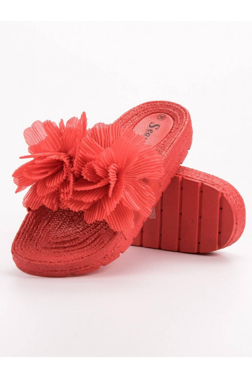 Punased Plätud lilledega BAT_CK88R