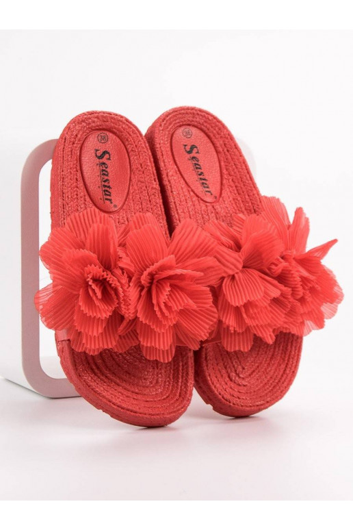 Punased Plätud lilledega BAT_CK88R