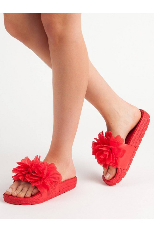 Punased Plätud lilledega BAT_CK88R