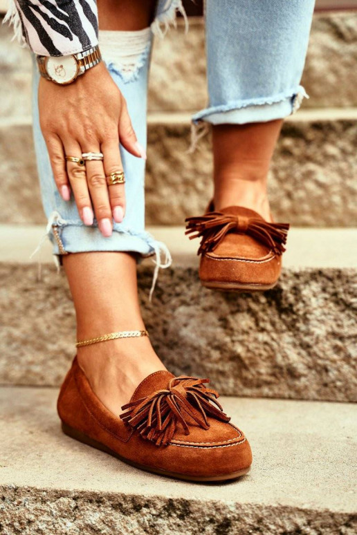 Mokasīni Dabīgas ādas brūnas krāsas...