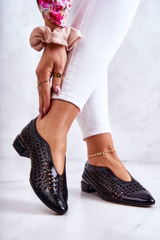 Elegantsed Laque jalatsid mustad Ismena